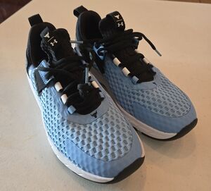 Under Armour Project Rock Woman Light Blue and Black Sneakers Brand New
